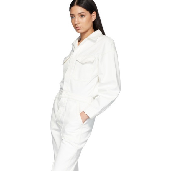 Citizens of Humanity ecru off white Marta Utility Jumpsuit XS - Picture 9 of 14